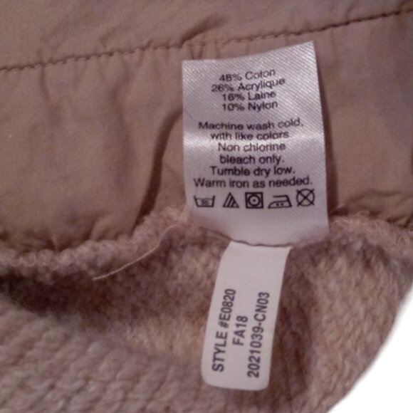 J Crew cowl neck beige knit top sweatshirt sz XS - Picture 7 of 11